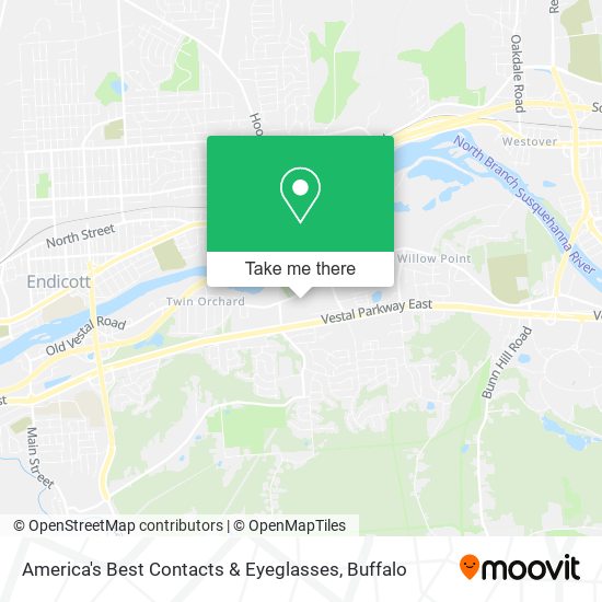 America's Best Contacts & Eyeglasses map