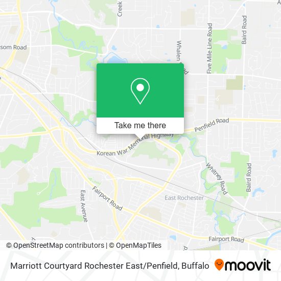 Marriott Courtyard Rochester East / Penfield map