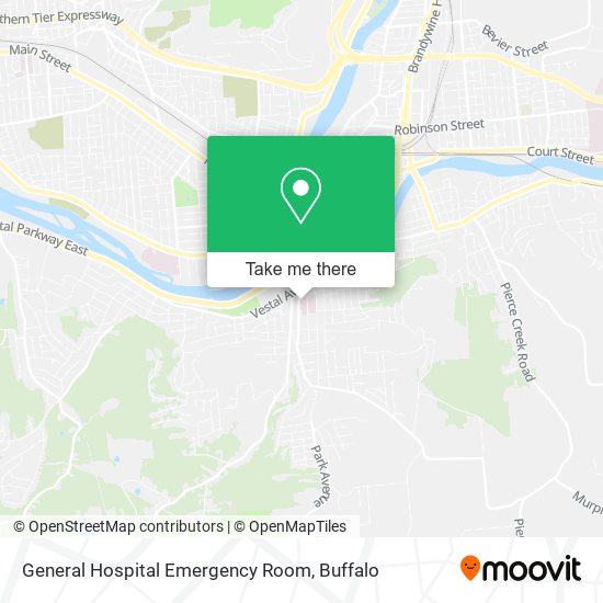 General Hospital Emergency Room map