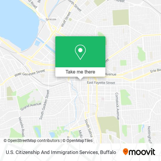 U.S. Citizenship And Immigration Services map