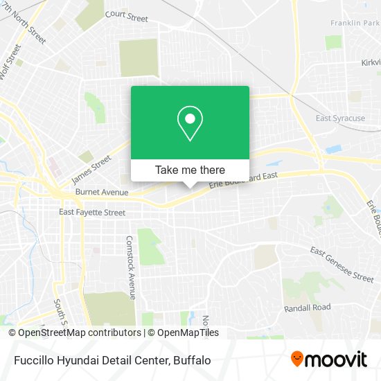 Fuccillo Hyundai Detail Center map