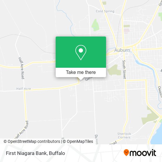 First Niagara Bank map