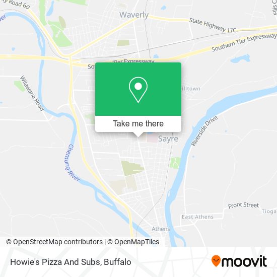 Howie's Pizza And Subs map