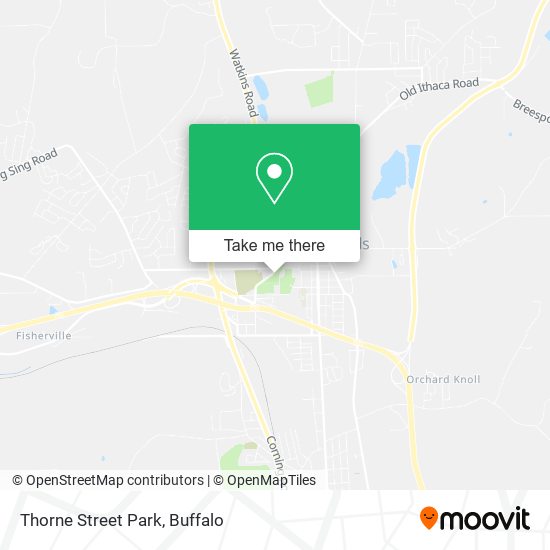 Mapa de Thorne Street Park