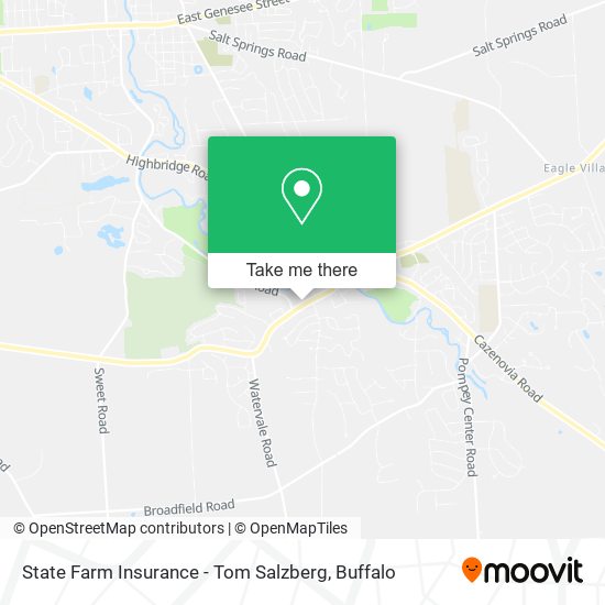 State Farm Insurance - Tom Salzberg map