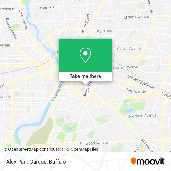 Alex Park Garage map