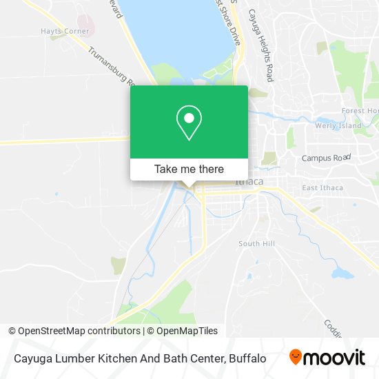 Cayuga Lumber Kitchen And Bath Center map
