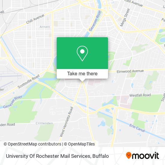 University Of Rochester Mail Services map