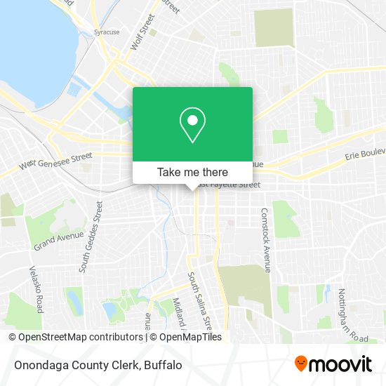 Mapa de Onondaga County Clerk