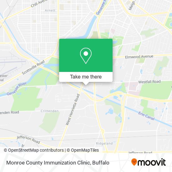 Monroe County Immunization Clinic map