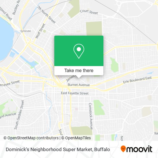 Dominick's Neighborhood Super Market map
