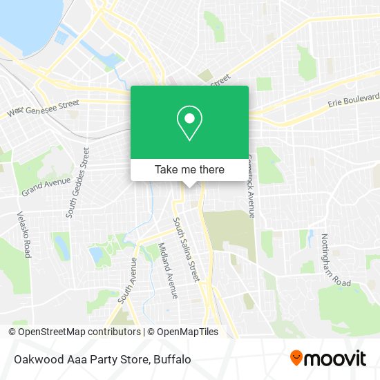 Mapa de Oakwood Aaa Party Store