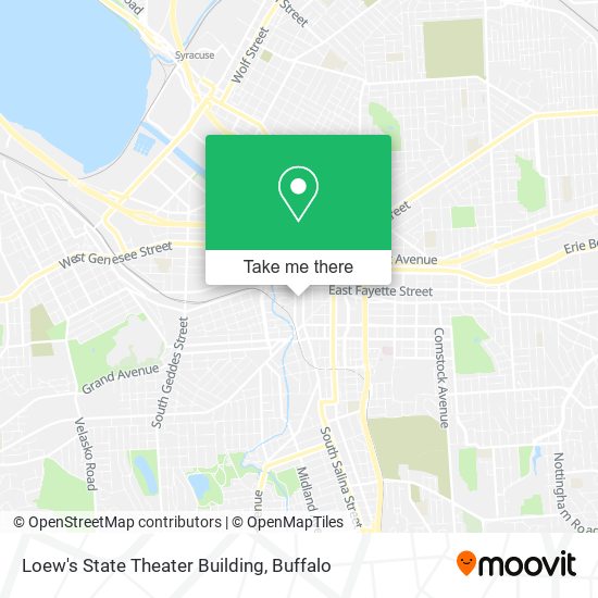 Loew's State Theater Building map