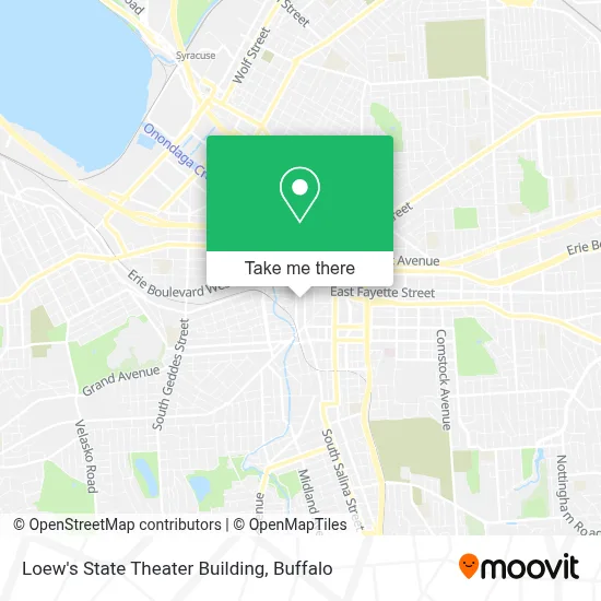 Loew's State Theater Building map
