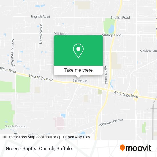 Greece Baptist Church map