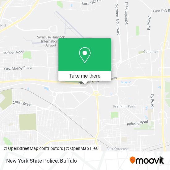 New York State Police map
