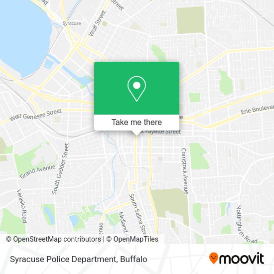 Mapa de Syracuse Police Department