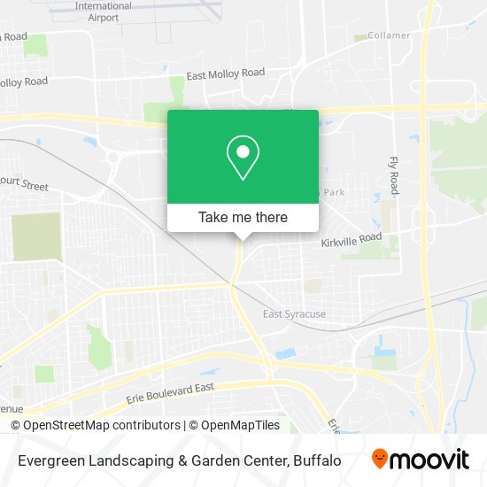 Mapa de Evergreen Landscaping & Garden Center