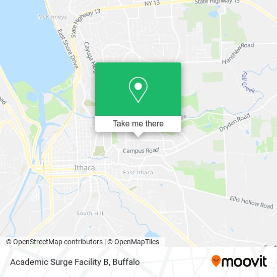 Academic Surge Facility B map