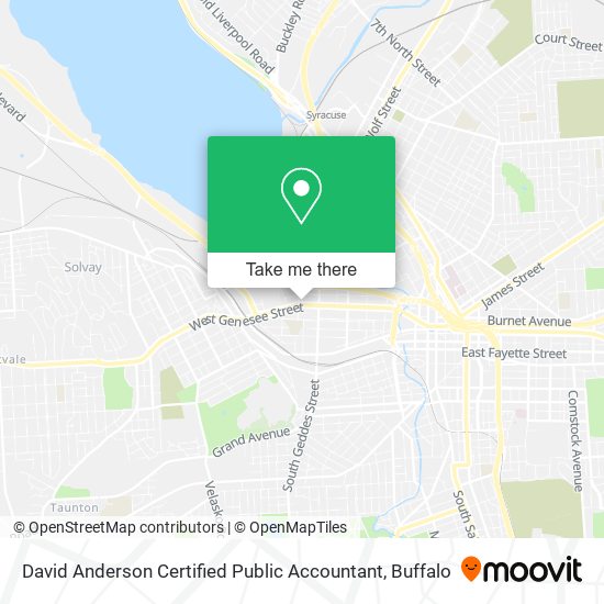 David Anderson Certified Public Accountant map