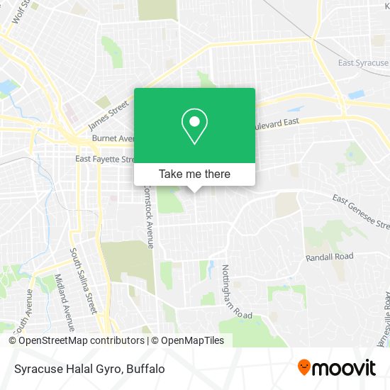 Syracuse Halal Gyro map