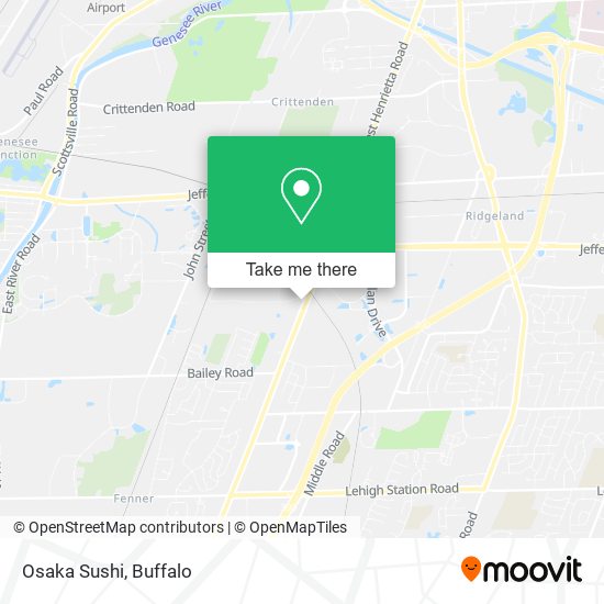 Mapa de Osaka Sushi