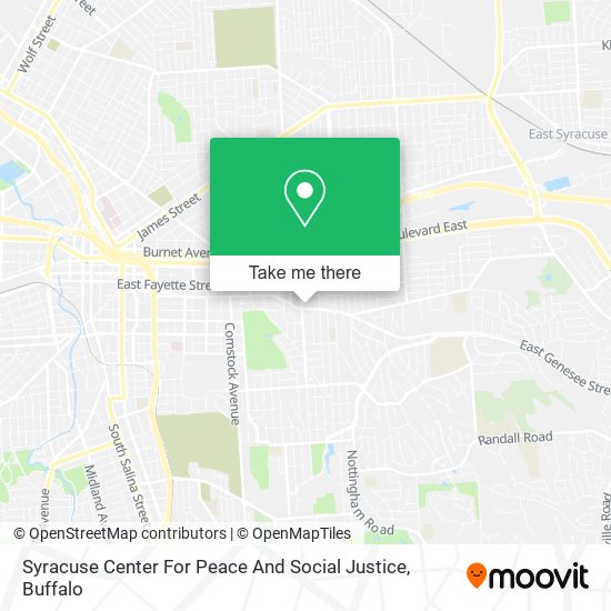 Syracuse Center For Peace And Social Justice map