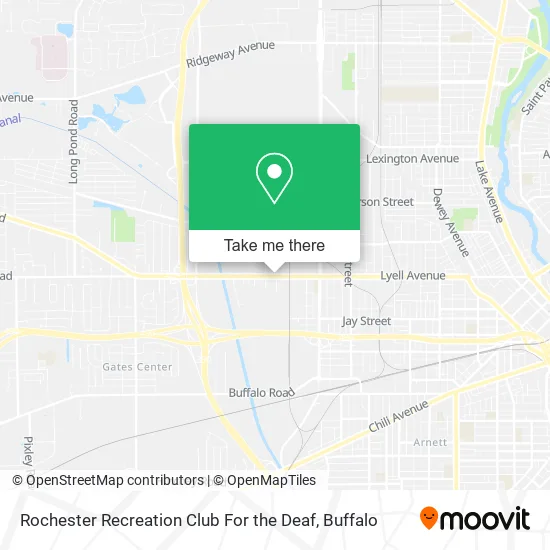 Rochester Recreation Club For the Deaf map