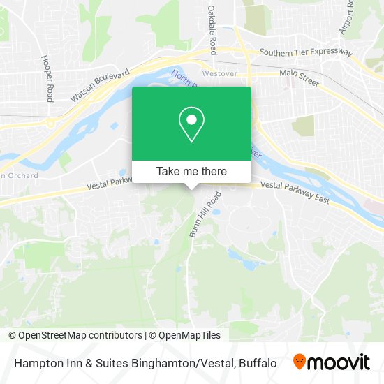 Hampton Inn & Suites Binghamton / Vestal map