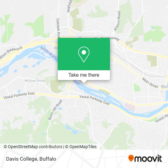 Mapa de Davis College