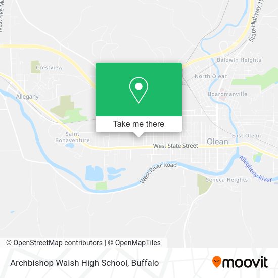 Mapa de Archbishop Walsh High School