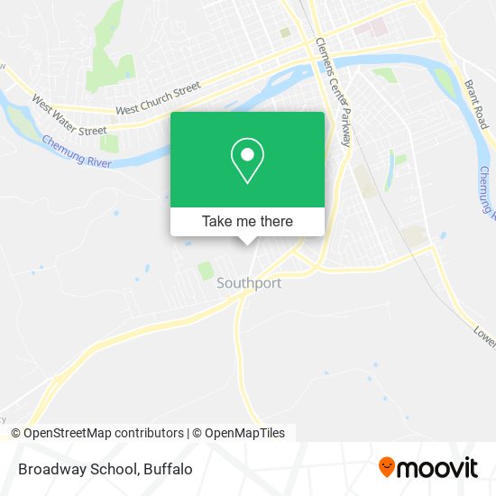 Broadway School map