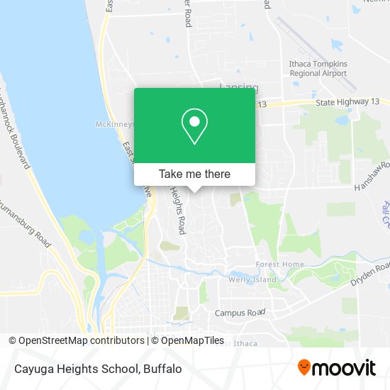 Cayuga Heights School map