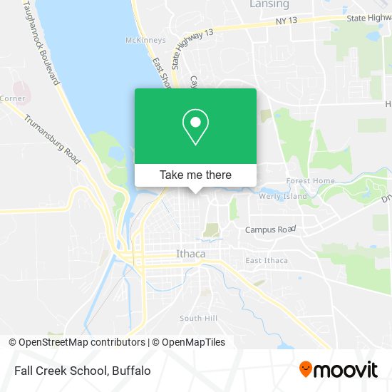 Mapa de Fall Creek School