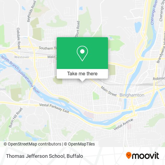 Mapa de Thomas Jefferson School