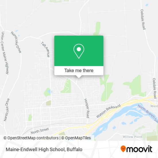 Maine-Endwell High School map