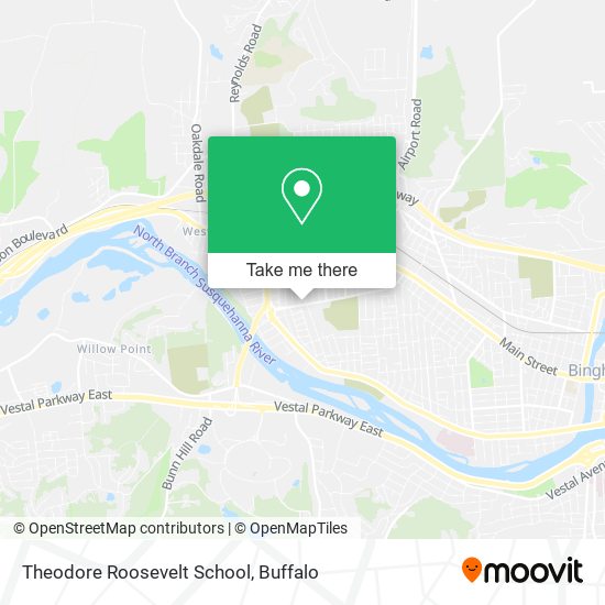Theodore Roosevelt School map
