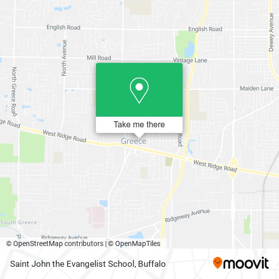 Saint John the Evangelist School map