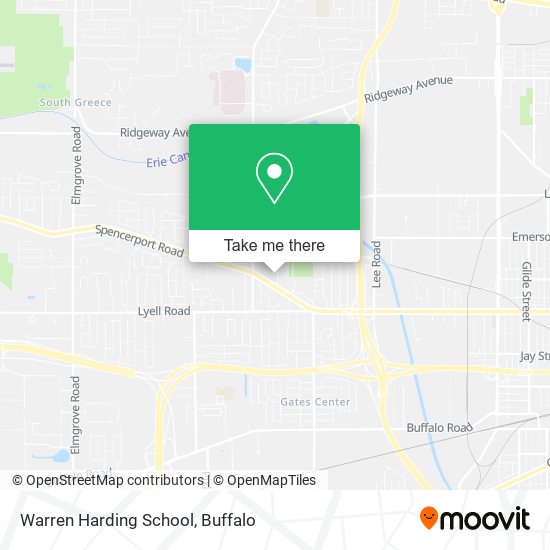 Warren Harding School map