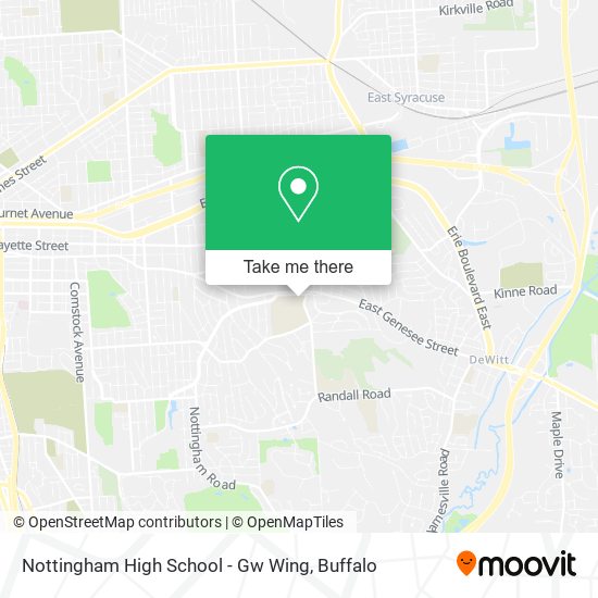 Mapa de Nottingham High School - Gw Wing