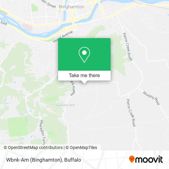 Wbnk-Am (Binghamton) map