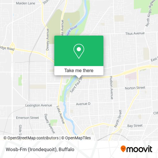 Wosb-Fm (Irondequoit) map