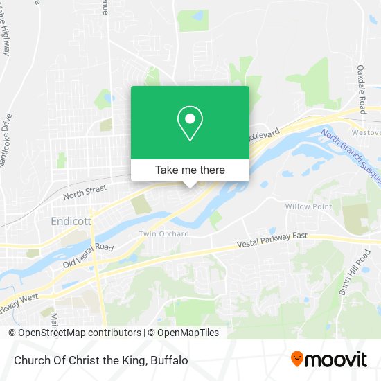Church Of Christ the King map