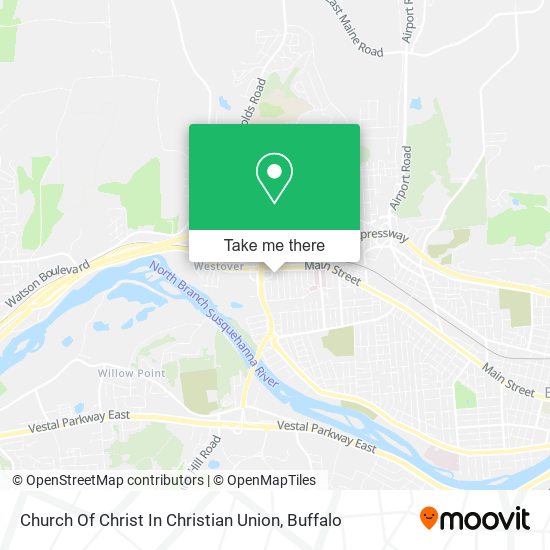 Church Of Christ In Christian Union map
