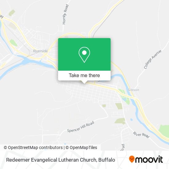Redeemer Evangelical Lutheran Church map