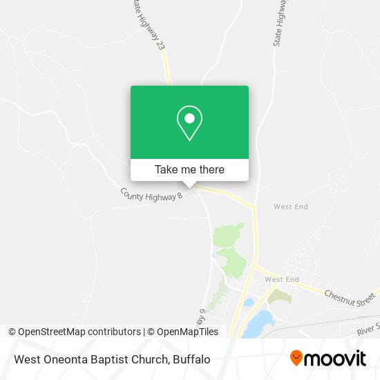 Mapa de West Oneonta Baptist Church