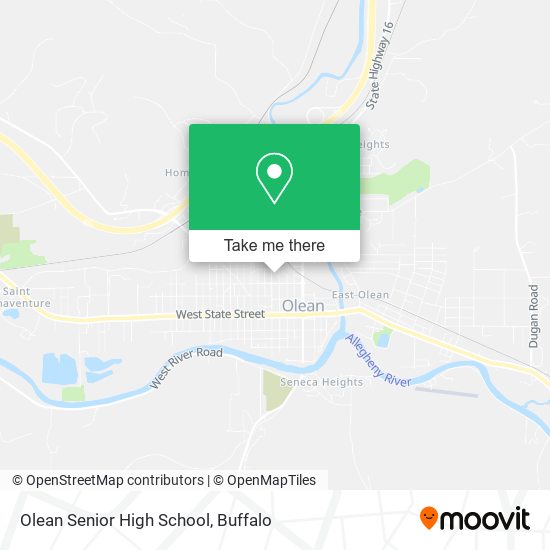 Olean Senior High School map