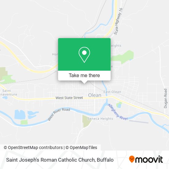 Saint Joseph's Roman Catholic Church map