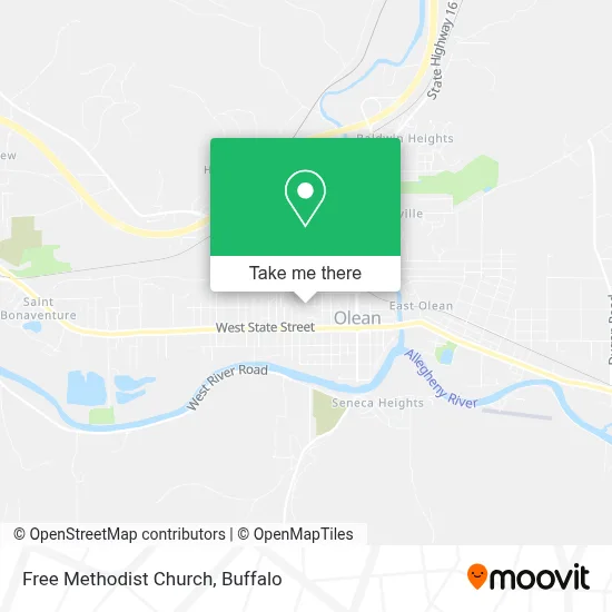 Free Methodist Church map
