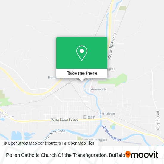 Polish Catholic Church Of the Transfiguration map